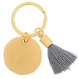 Karma Round Tassel Keychain: Wish