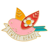 Karma Enamel Pins: Bird