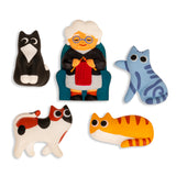 Kikkerland: Cat Lady Magnets