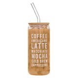 Santa Barbara Glass Cold Brew Tumbler: Coffee Americano