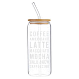 Santa Barbara Glass Cold Brew Tumbler: Coffee Americano