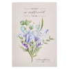 Christian Art Gifts: My Grace is Sufficient Lilac Floral Notepad - 2 Corinthians 12:9