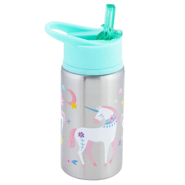Stephen Joseph Flip Top Stainless Steel Bottles: Unicorn