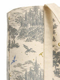 Rebecca Yarros's Fourth Wing: Basgiath Toile Large Zippered Market Tote Bag