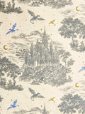 Rebecca Yarros's Fourth Wing: Basgiath Toile Large Zippered Market Tote Bag