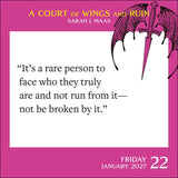 A Court of Thorns and Roses 2027 Day-to-Day Calendar