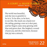 A Court of Thorns and Roses 2027 Day-to-Day Calendar