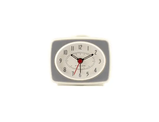 Kikkerland Grey Classic Alarm Clock