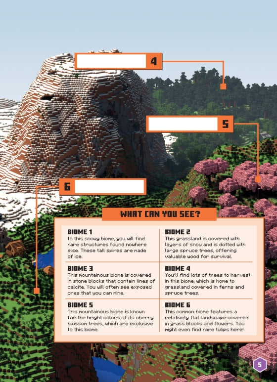 Biome Adventures Sticker Book (Minecraft)