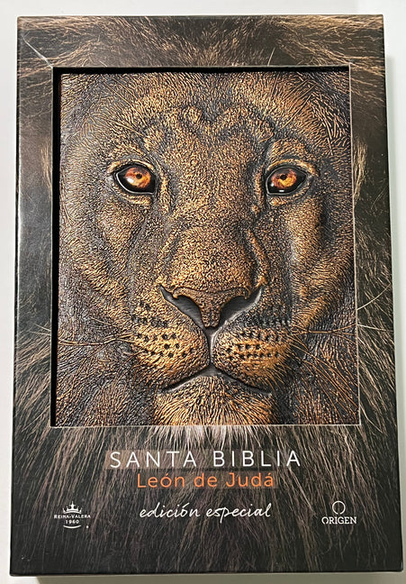 Biblia Rvr 1960 Letra Grande León de Judá Edición Especial Bronce / Spanish Bible Rvr 1960 Large Print Imitation Leather Lion of Judah Special Edition