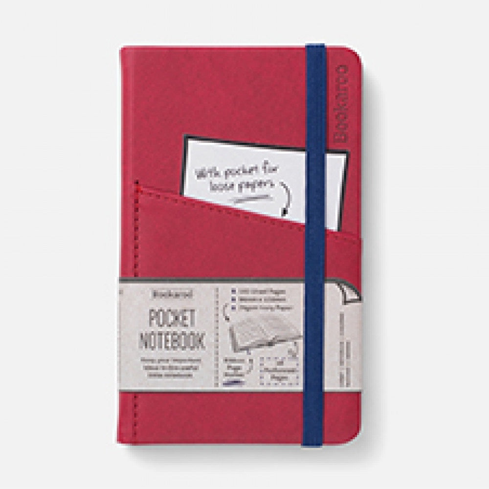Bookaroo Pocket Notebook (A6) Dark Red