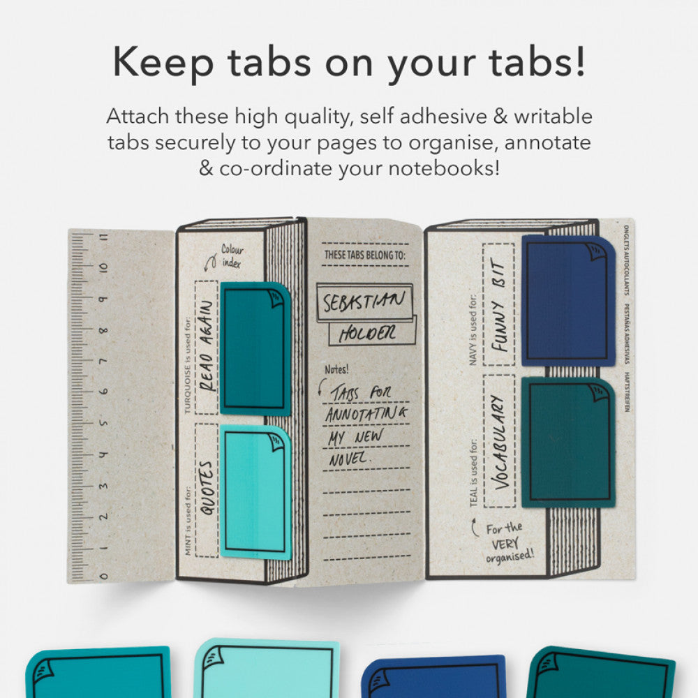 Bookaroo Sticky Tabs - Blues