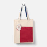 IF USA Bookaroo Tote Bag: Dark Red & Navy