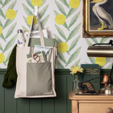 IF USA Bookaroo Tote Bag: Dark Red & Navy