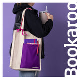 IF USA Bookaroo Tote Bag: Dark Red & Navy