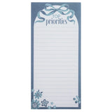 Karma Long Magnetic Notepad:  Blue Bows