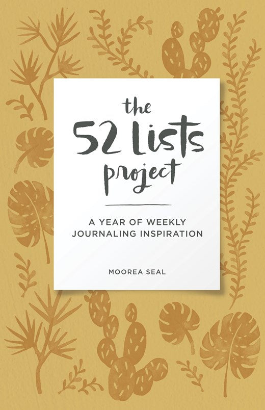 The 52 Lists Project Botanical Pattern : A Year of Weekly Journaling Inspiration