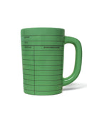 LIBRARY CARD MUG (GREEN)