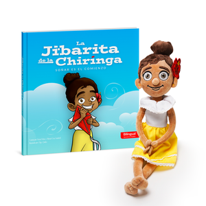 Jibarita de la Chiringa Set: Libro + Peluche