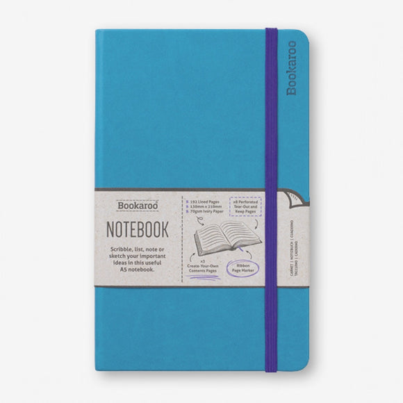 TURQUOISE - BOOKAROO A5 NOTEBOOK