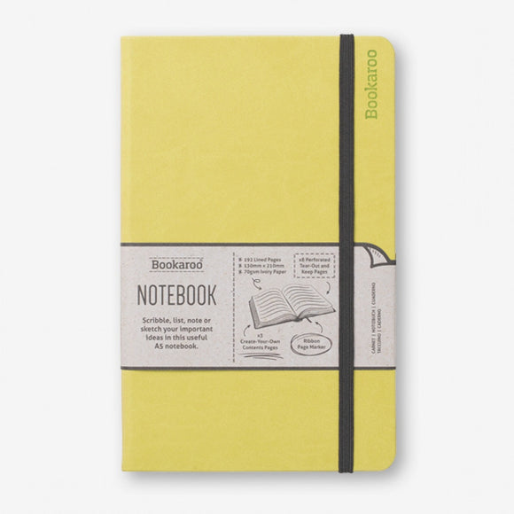 BOOKAROO A5 NOTEBOOK - LIME