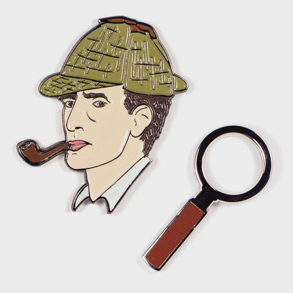 Holmes & magnifying glass pins